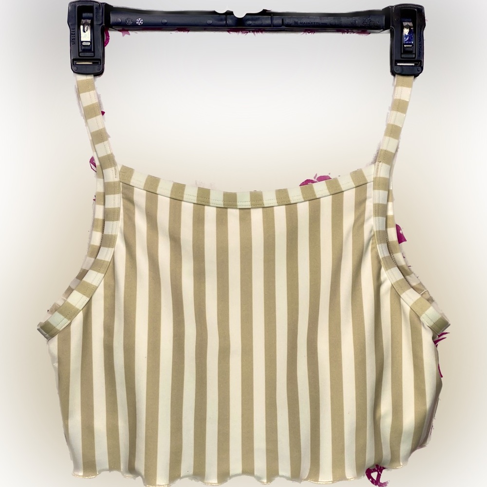 Hollister Swim striped tankini swimsuit top, size Medium